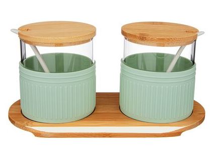 НАБОР ИЗ 2-Х ЕМКОСТЕЙ ДЛЯ ПИЩЕВЫХ ПРОДУКТОВ  22*11*11 СМ 886-162